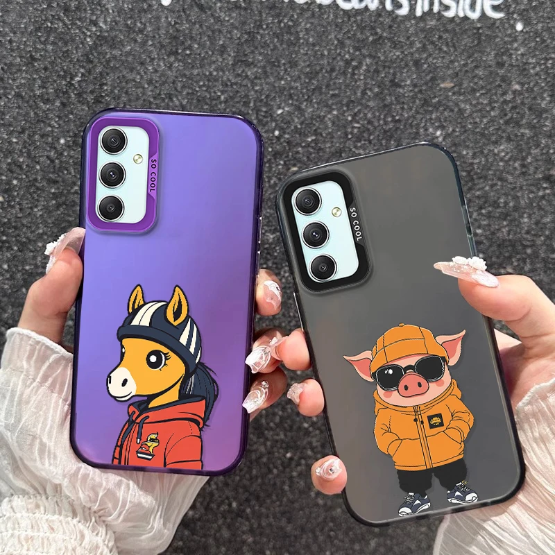 

A snake wearing a hat For Samsung Galaxy A15 A54 A55 5G A51 A50 A24 A35 A72 4G A71 A53 A31 A32 A25 A73 A33 A22A 52S Phone Case