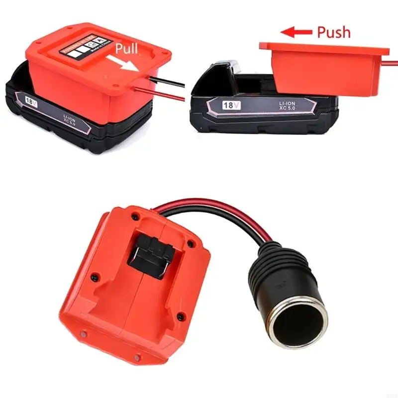 Multiple Purpose Car Power Adapter Heat Resistant Design Automatic Current Control Travel Charging Solution 83CE