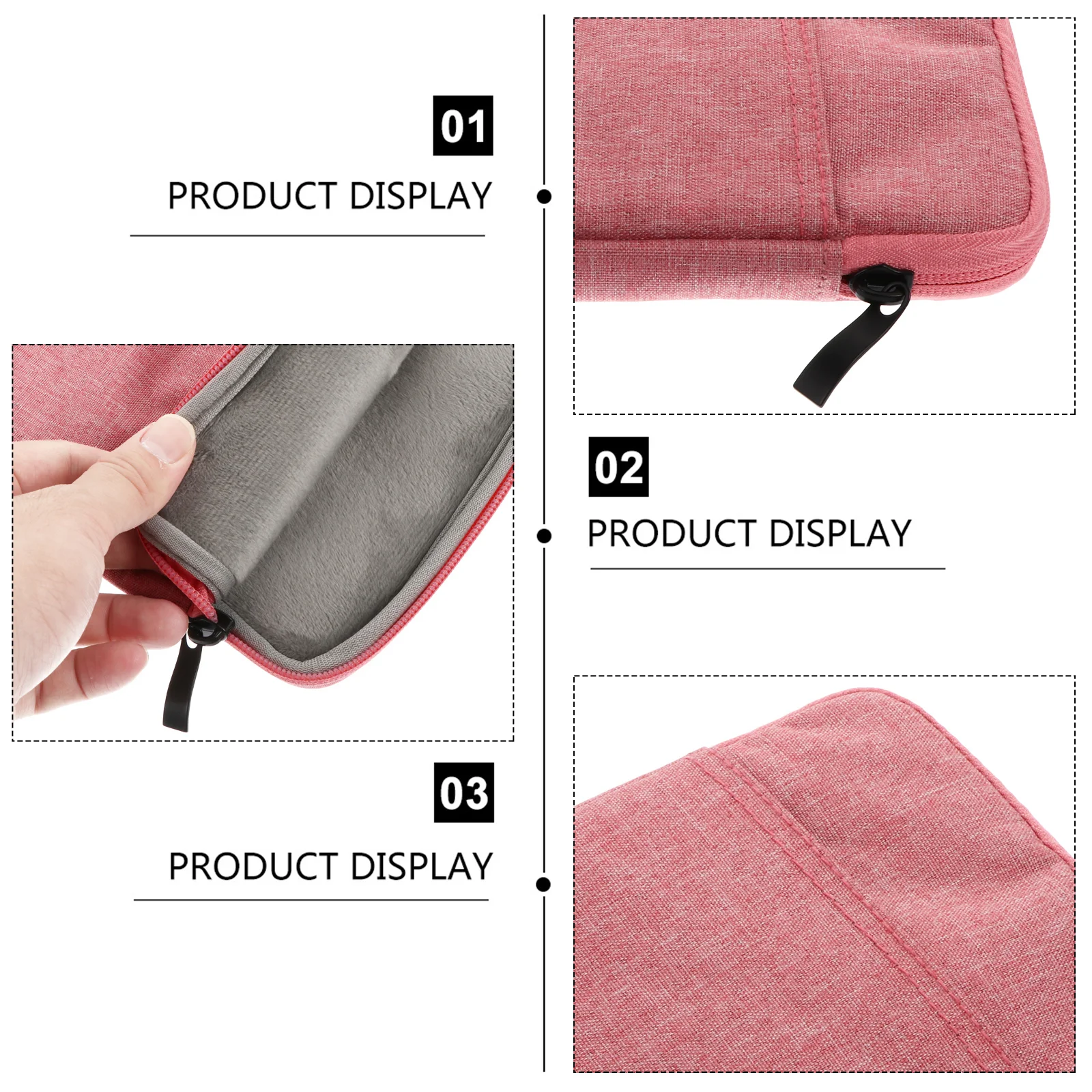 

1pc 6 Inch E-Book Protective Cover Durable Canvas Space Cotton Material Shockproof Scratch Resistant Storage Pocket For