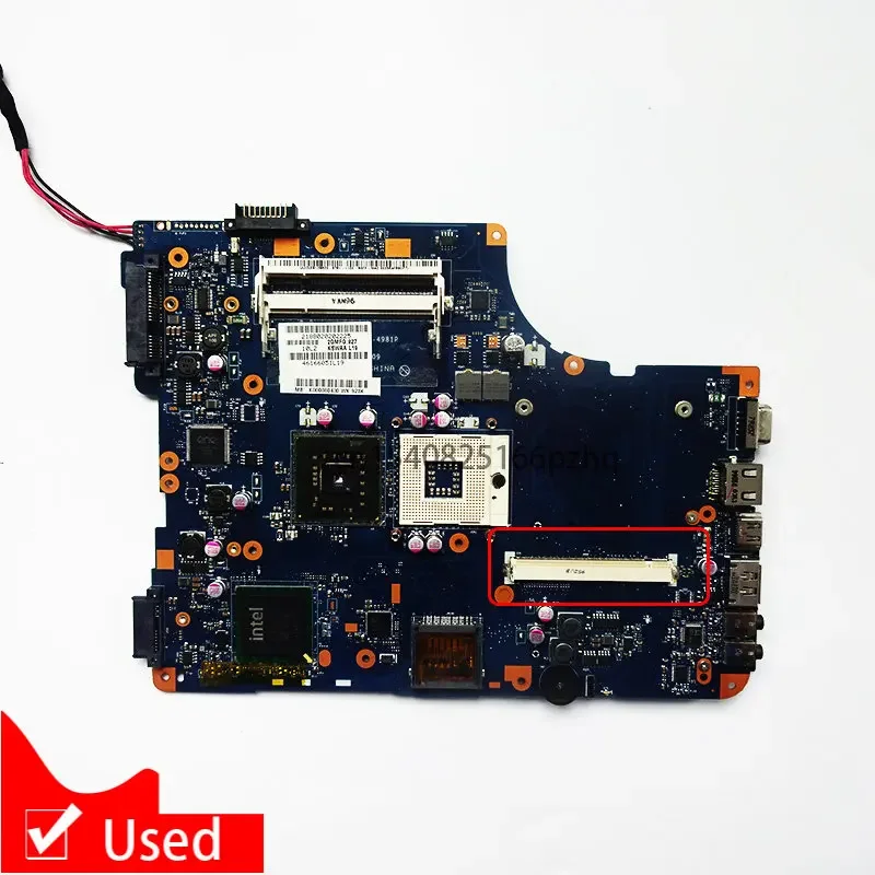 Used Laptop Motherboard For Toshiba Satellite L500 L550 Main Board K000080430 KSWAA LA-4981P