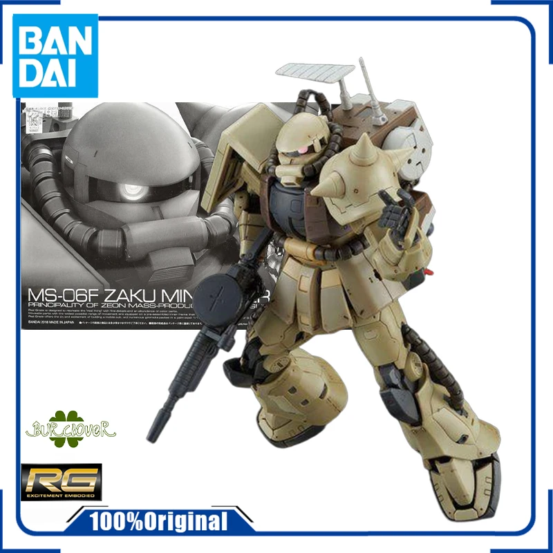 

Bandai Original RG Web Exclusive Version MS-06F Zaku Brahe Type Anime Action Figure Assembly Model Toys Gifts For Children