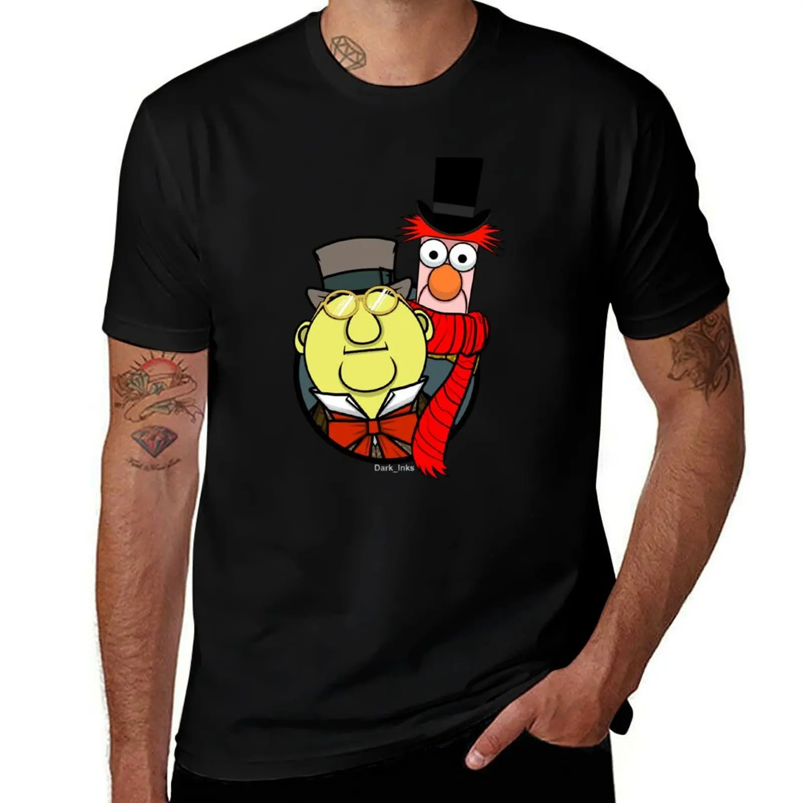 

Muppets Christmas Carol - Bunsen Honeydew and Beaker T-Shirt cheap stuff oversizeds Funny t-shirt men graphic t shirts