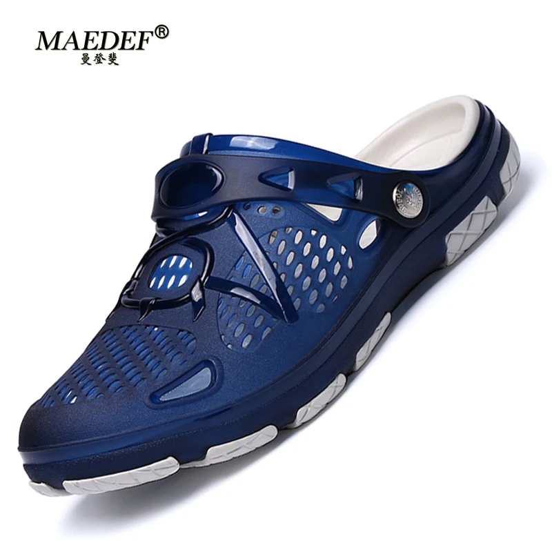 

MAEDEF 2024 New Design Men's Sandals High Quality Non Slip Beach Slippers Fashion Casual Slides Comfortable Indoor Shoes for Man