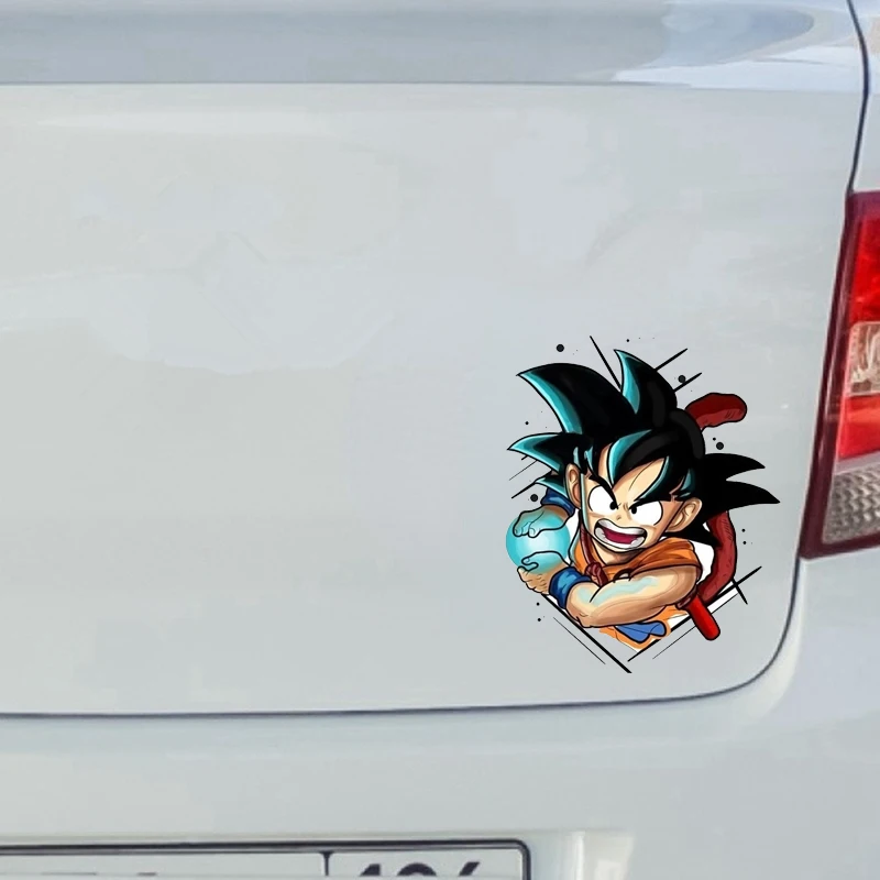 Son Goku Manga Decals Vinyl Sticker Bumper Waterproof Accessories Refrigerator Funny Motorcycle Surf Camping Car Stickers