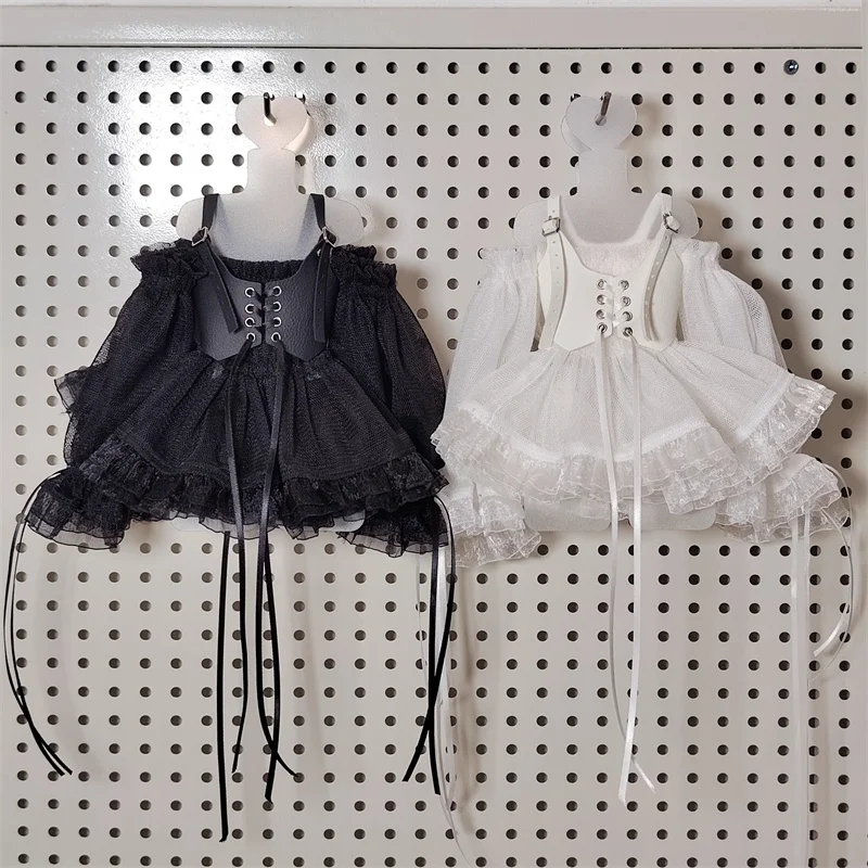 1/4 BJD Doll Black White Skirt Vest Outfit BJD Doll Clothing Accessories(No Doll)