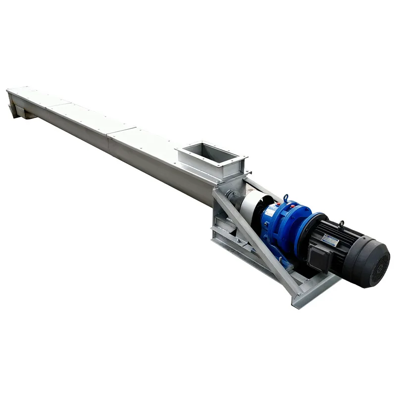 U-shaped spiral conveyor 219 tubular dragon feeder, small stainless steel shaftless spiral dragon feeder