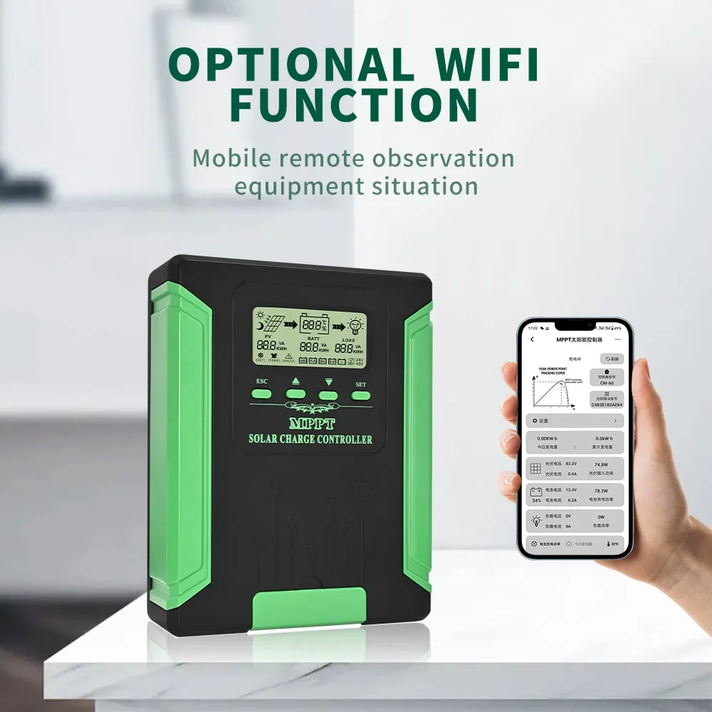 Must 12V/24V/36V/48V controller 80A100A120A (can be customized RS485) solar system charge controller MPPT