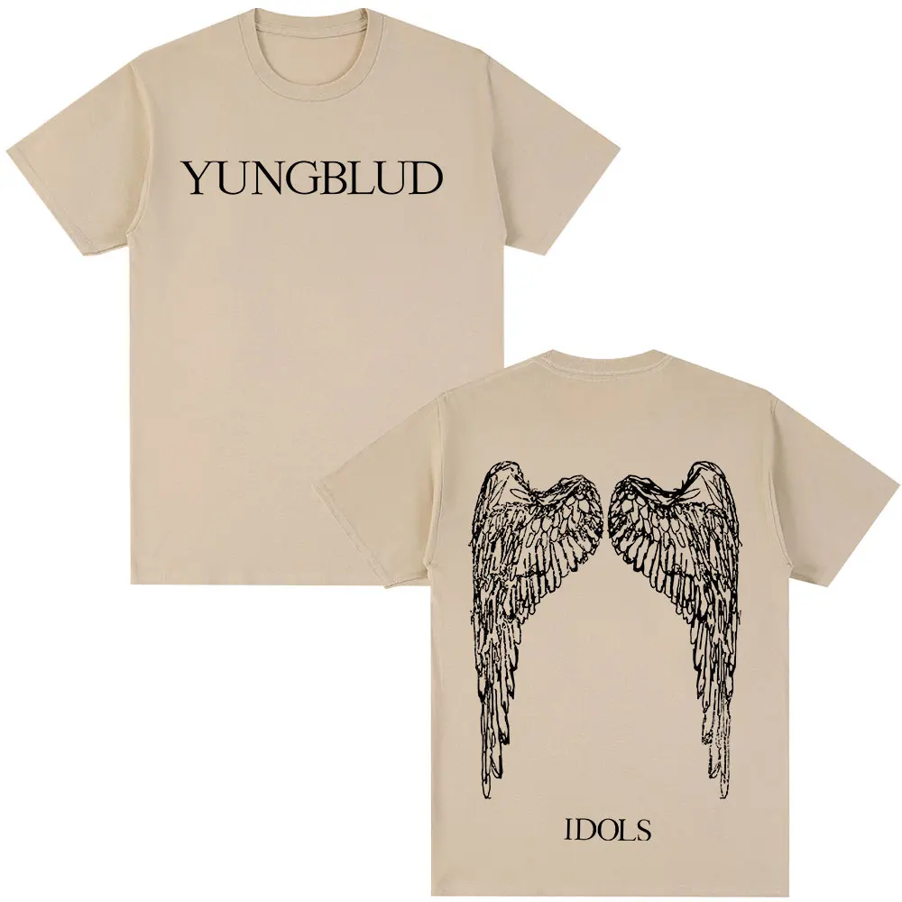 YUNGBLUD IDOLS サマソニ Tシャツ Yungblud idols asas álbum tour 2025 t camisa fãs presente das