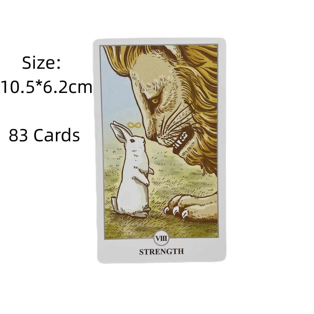 Lunalapin-Cartes de tarot A83 Rabbit Deck pour oracle, version anglaise, édition Borad