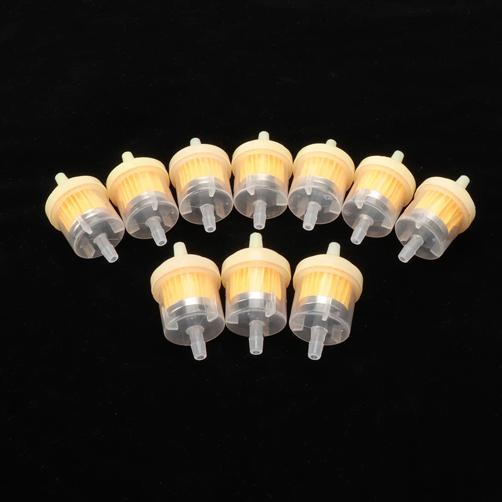 10pc/lot 6mm Fuel Filter Universal Motorcycle Gas Inline Fuel Filter With Magnet For Motorbike Moped Scooter Dirt Bike ATV Quad