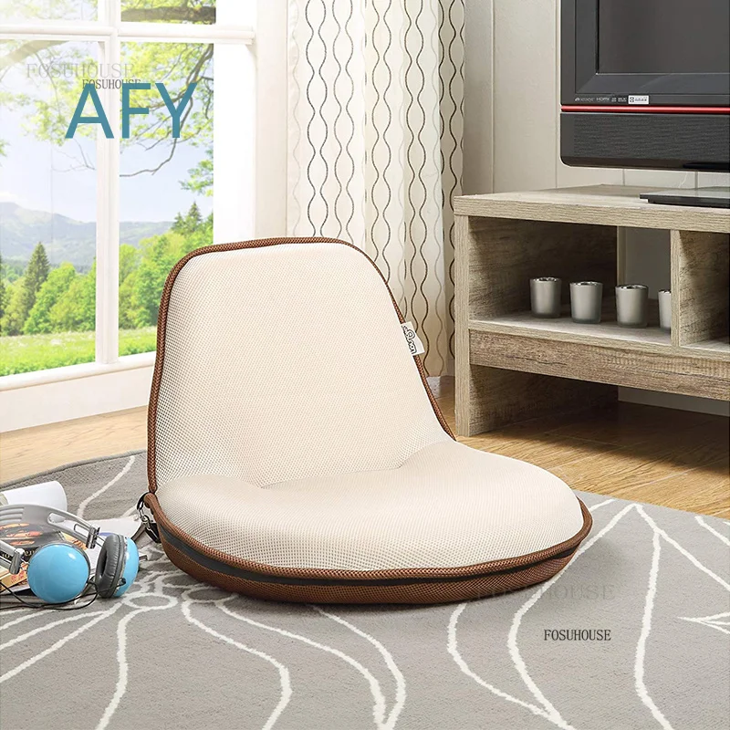 Lazy Living Room Dormitory Leisure Chairs for Homestay Villa Hotel Tatami Folding Sofa Small Apartment Bedroom Single Back
