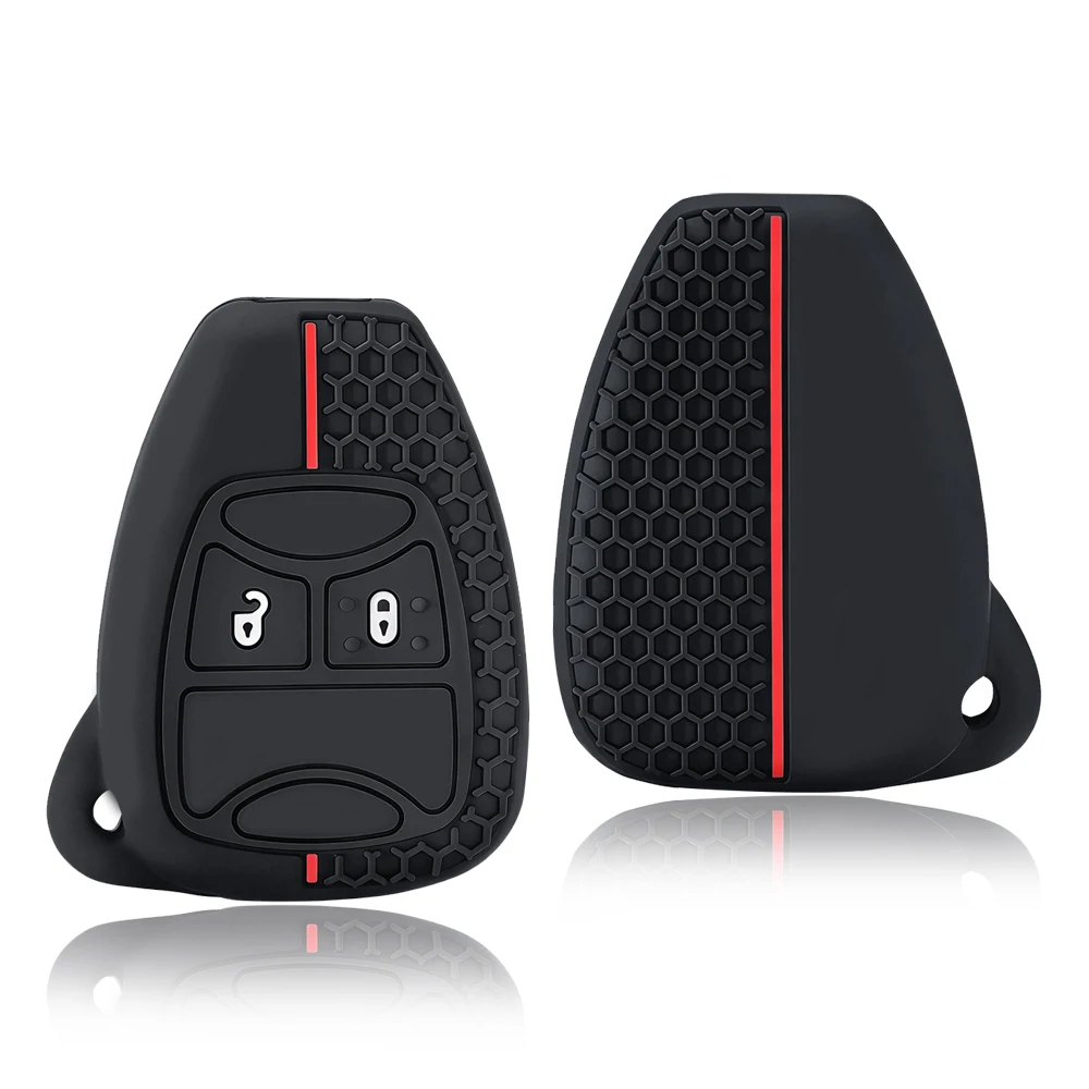 Car Key Case for Dodge Avenger Caliber Cool Bo for Chrysler Voyager 300c Pacifica for Jeep Grand Cherokee Compass Patriot Holder