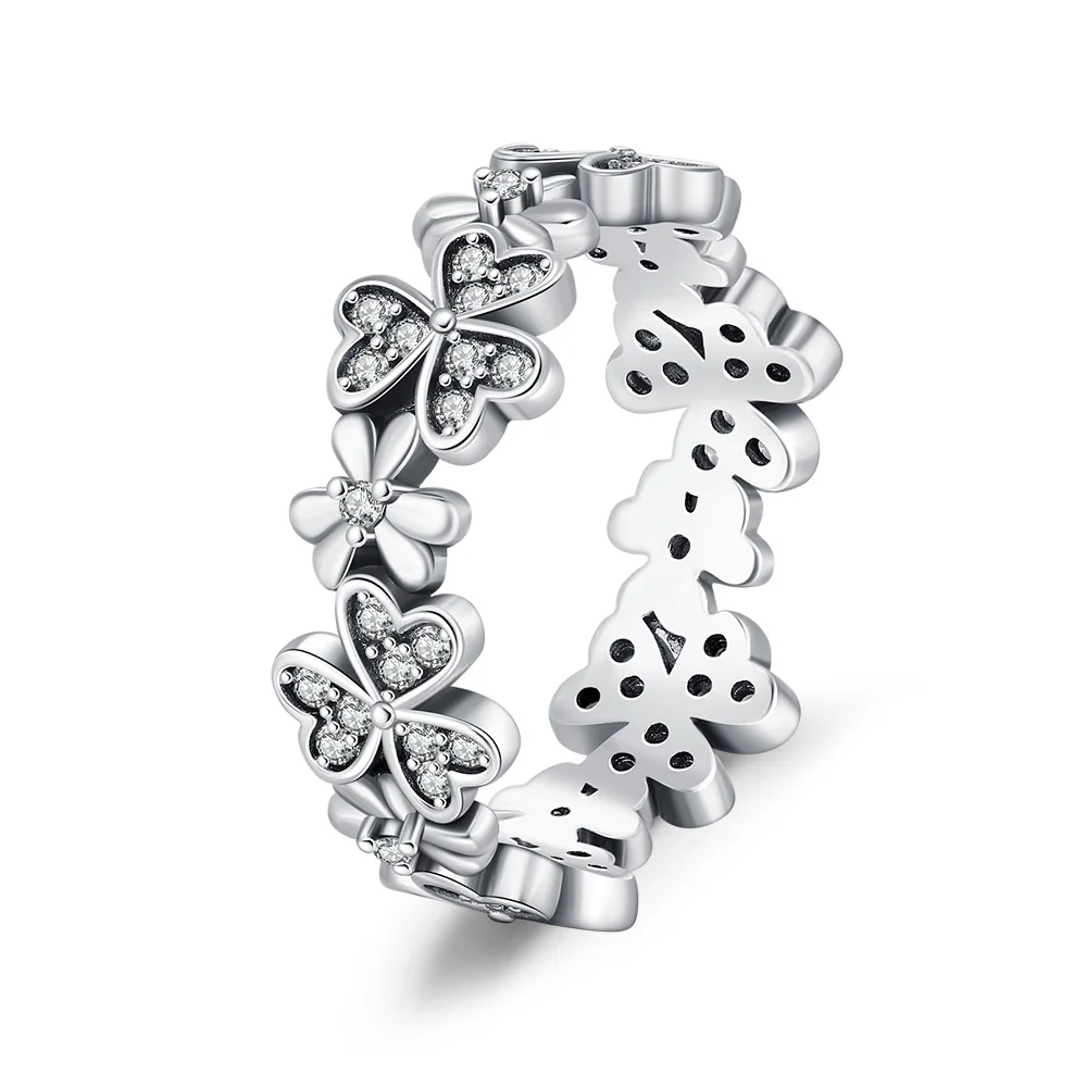 Women's Classic Heart Ring in S925 Sterling Silver, Romantic Gift