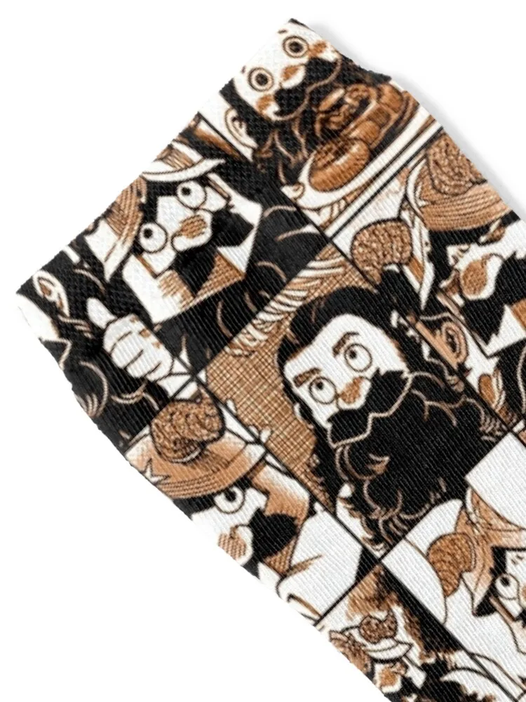 Senshi - Dungeon meshi Manga Panel collage Socks