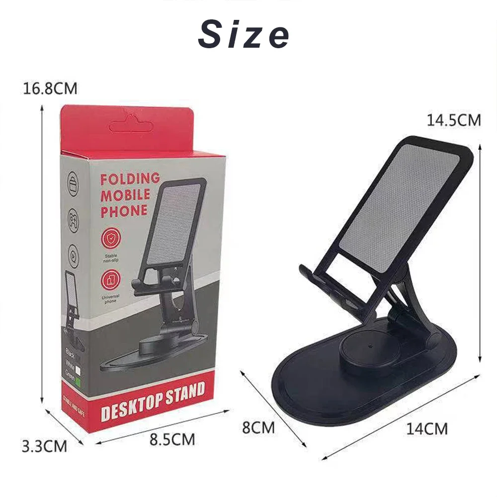 Phone Stand for Desk Height Adjustable Cell Phone Holder Portable Cellphone Mount Cradle Desktop Dock Mobile Phone Stand