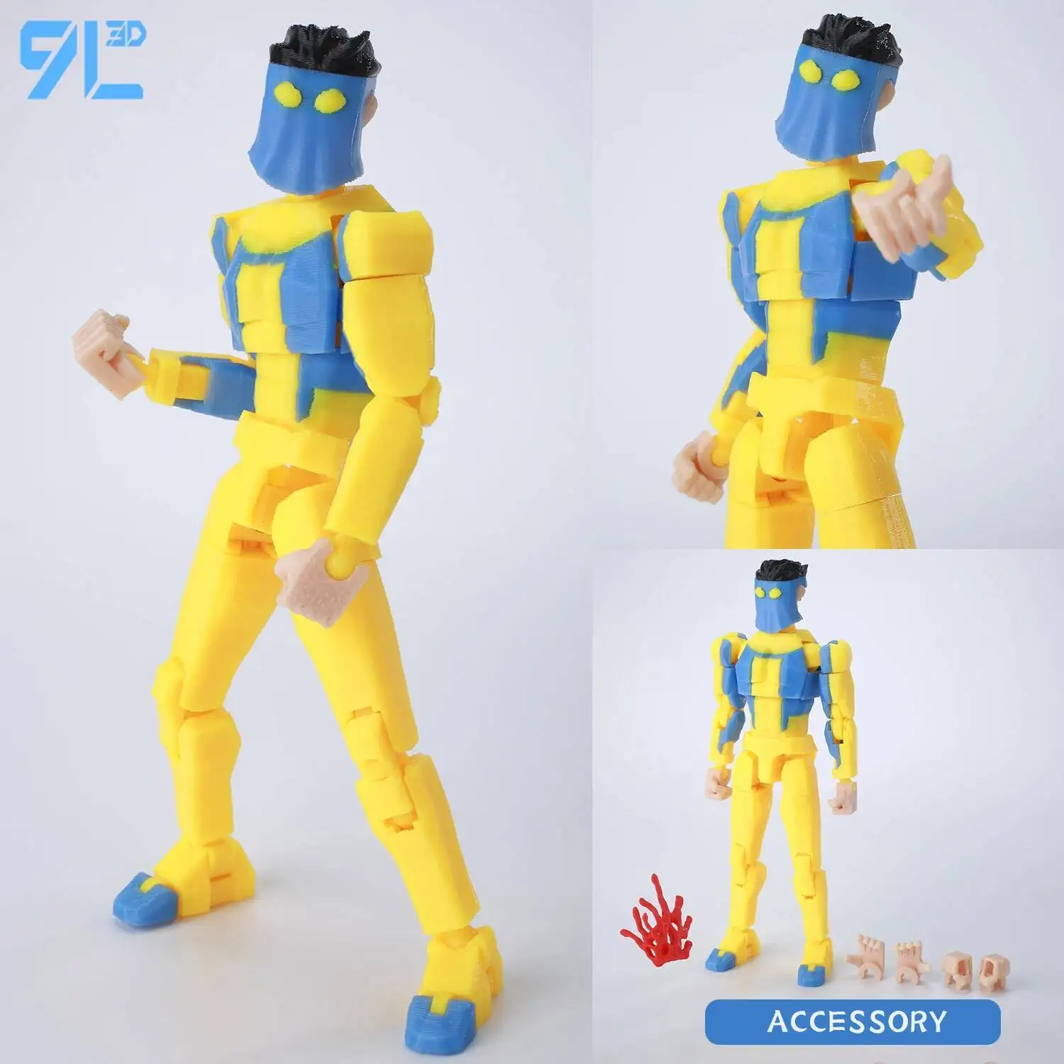 9L3D Gedrukt Superhelden Invincible 2.0 Anime Multi-Jointed Shapeshift Speelgoed Actiefiguren Mannequin Model Ornamenten Geschenken