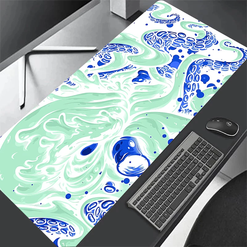 Anime Octopus Monster Mouse Pad Gaming Laptops Anti-slip Mousepad Gamer Keyboard Mat Desk Protector Cartoon Color Mouse Pads Xxl