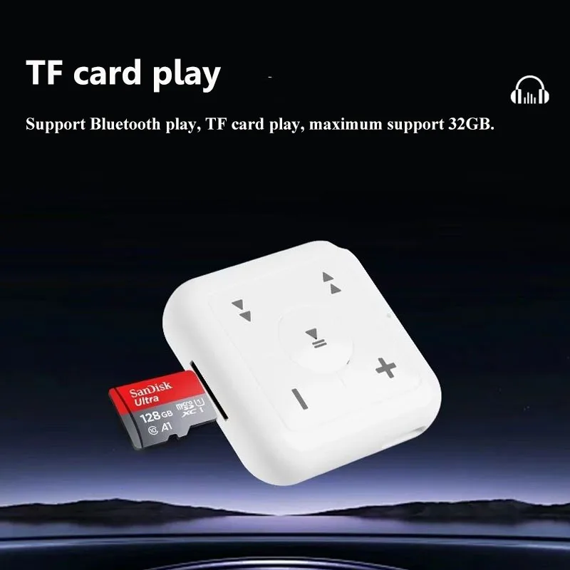 Мини-карманный Bluetooth MP3-плеер, беспроводной Hi-Fi звук, музыка, Walkman Type-C, перезаряжаемый, совместимый с Bluetooth-гарнитурой, TF-картой
