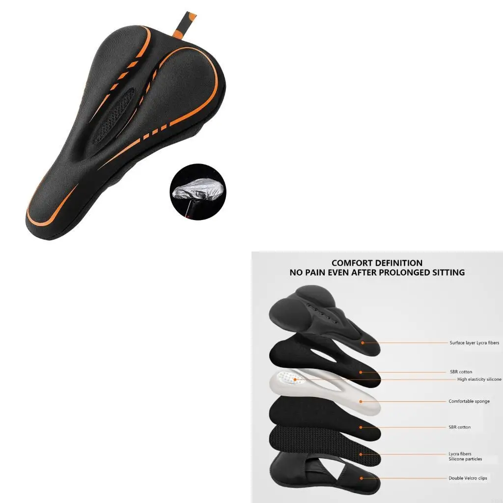 

Чехол на сиденье велосипеда, удобная подушка сиденья велосипеда, противоударные аксессуары для велосипеда