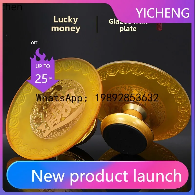 

FJ buddha table offering plate for home buddha before offering buddha god of wealth tribute plate buddhist supplies glass