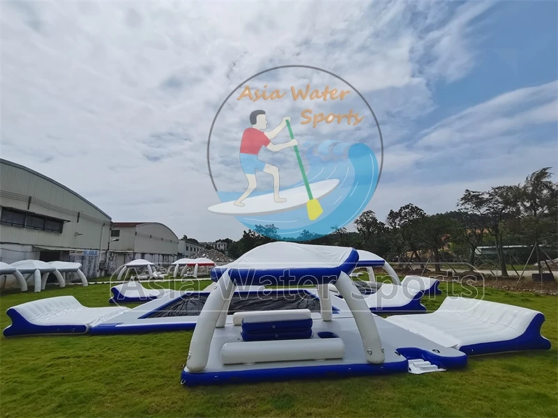 Inflatable Water Park Water Play Equipment Water Platform Pool floating island Floating Dock For Raft Pontoon Boat