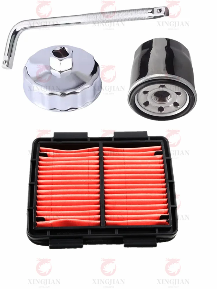 

180100171-0001 Motorcycle Air Filter For LONCIN VOGE CU525 LX500-3A Engine Air Cleaner Oil Filter Installation and Removal Tool