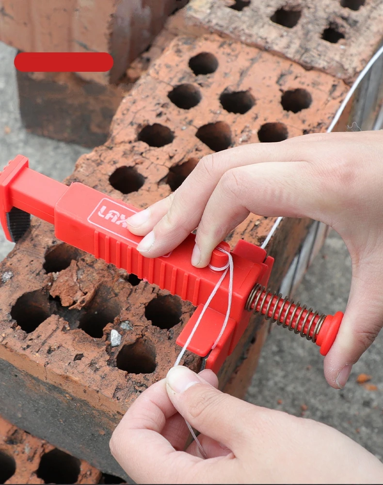 2 قطعة خط مستوى الطوب عداء البناء خط كليب خط العدائين رسم مستوي سلك مجتذب البناء بناء البناء المثبت #3