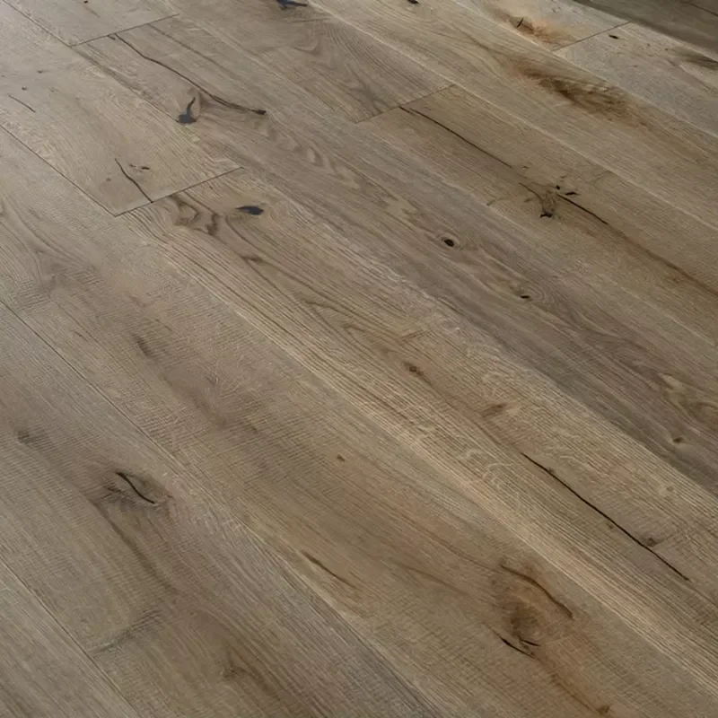 Custom Item, Contact Us Factory Sale Modern Large Plank Oak Three Layer Engineered Flooring T&G Installation Villa Living