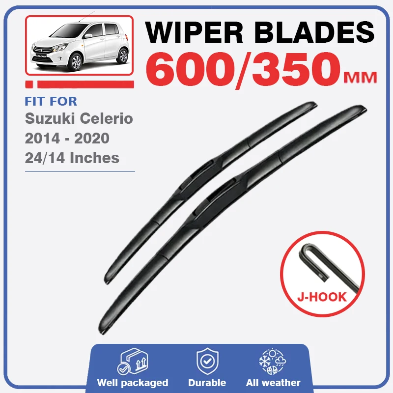 For Suzuki Celerio 2 II FE Suzuki Cultus 2014 - 2020 GTI Front Wiper Blades Windscreen Windshield Brushes Accessories Refills