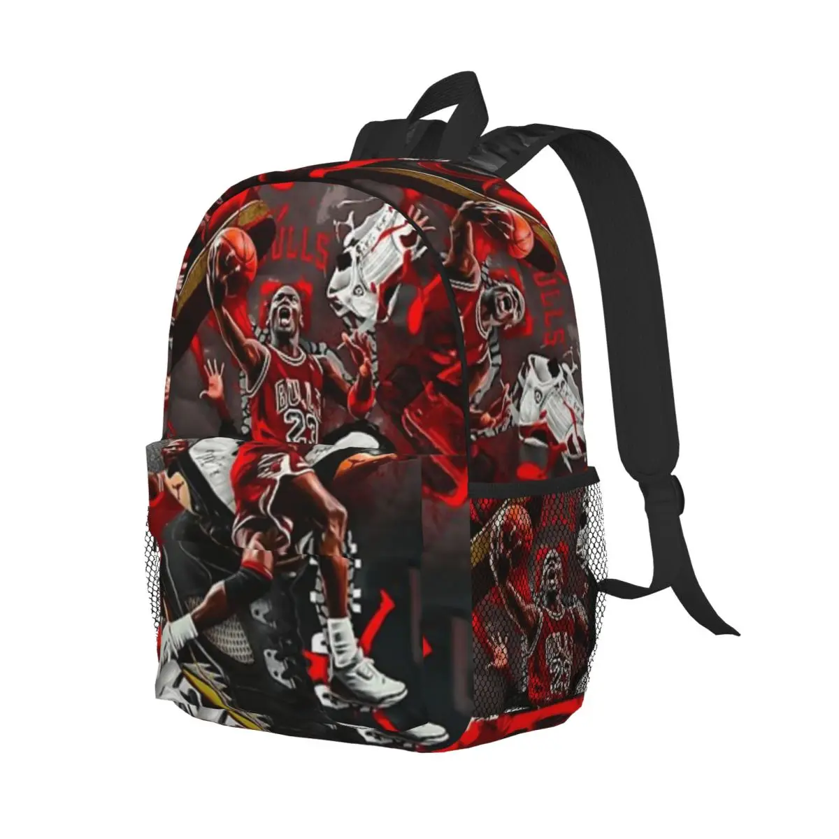 Jordan Basketball Art New Fashion High Capacity Waterproof College Backpack Trendy Laptop Travel Book Bag 15inch