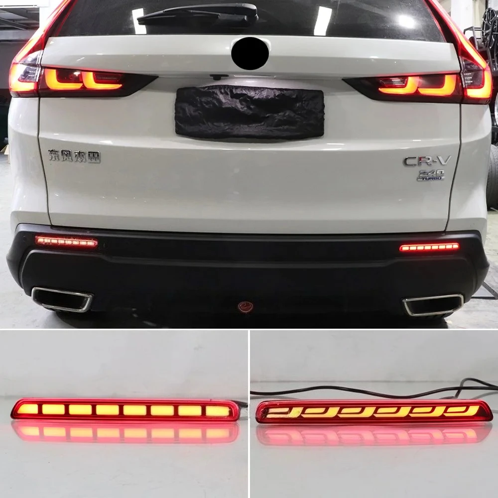 

Car Bumper Brake Light Reflector turn Signal Indicators Car LED Rear Fog Lamp For Honda CR-V CRV 2023 2024 2025