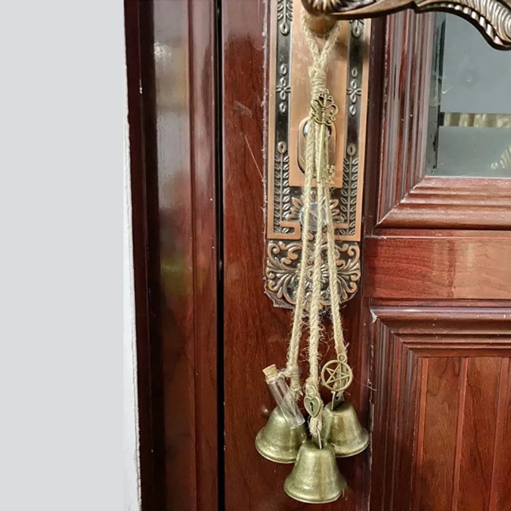Bell Size - 38mm Mystical Witch Wind Chime Purify Environment Soothing Sound Easy Installation For Creating Positive Energy Flow