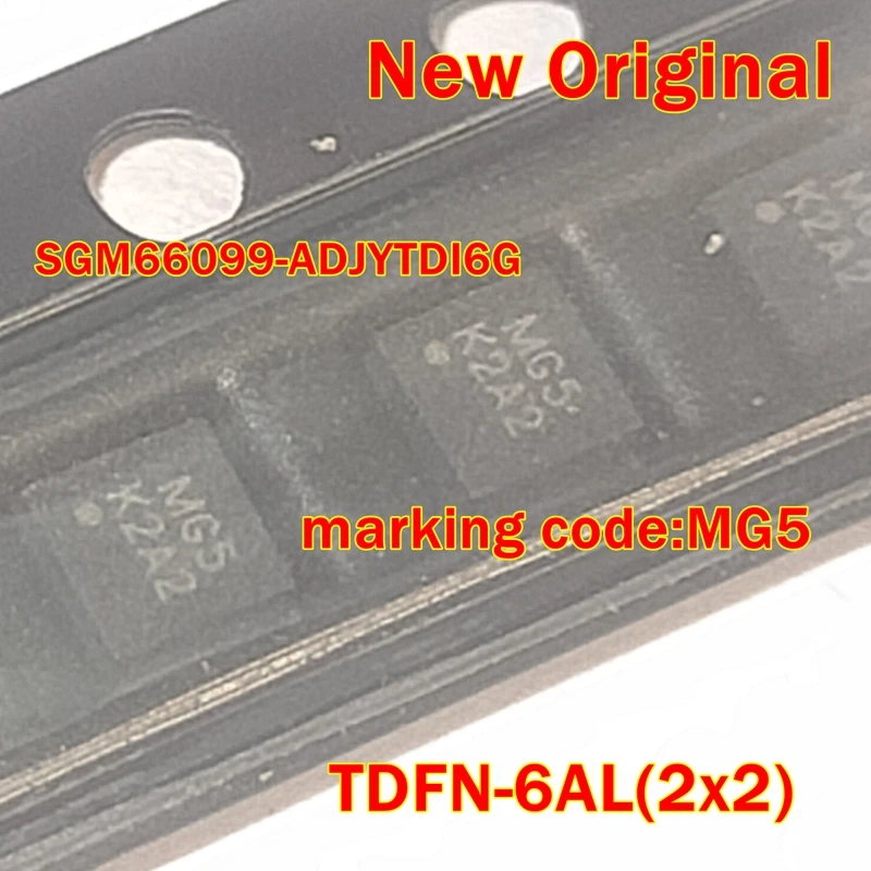 

5pcs to 100pcs SGM66099-ADJYTDI6G TDFN-6AL(2x2) New Original marking code:MG5 DC-DC power supply chip