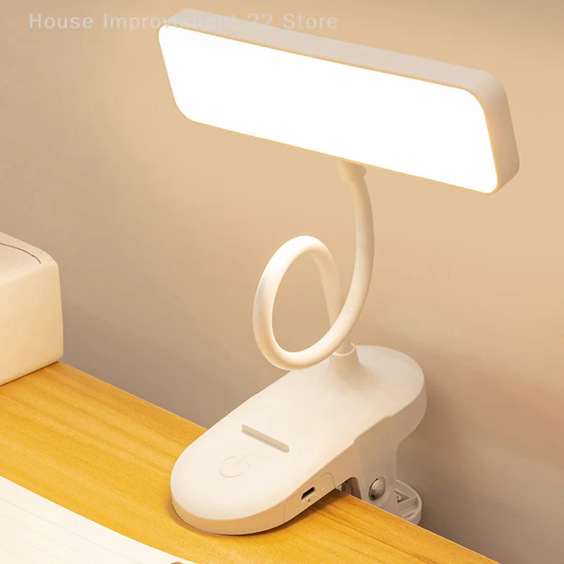 

Book Light 3Colors USB Rechargeable Reading Light Warm Cool White Daylight Portable Flexible Easy Clip Night Reading Lamp