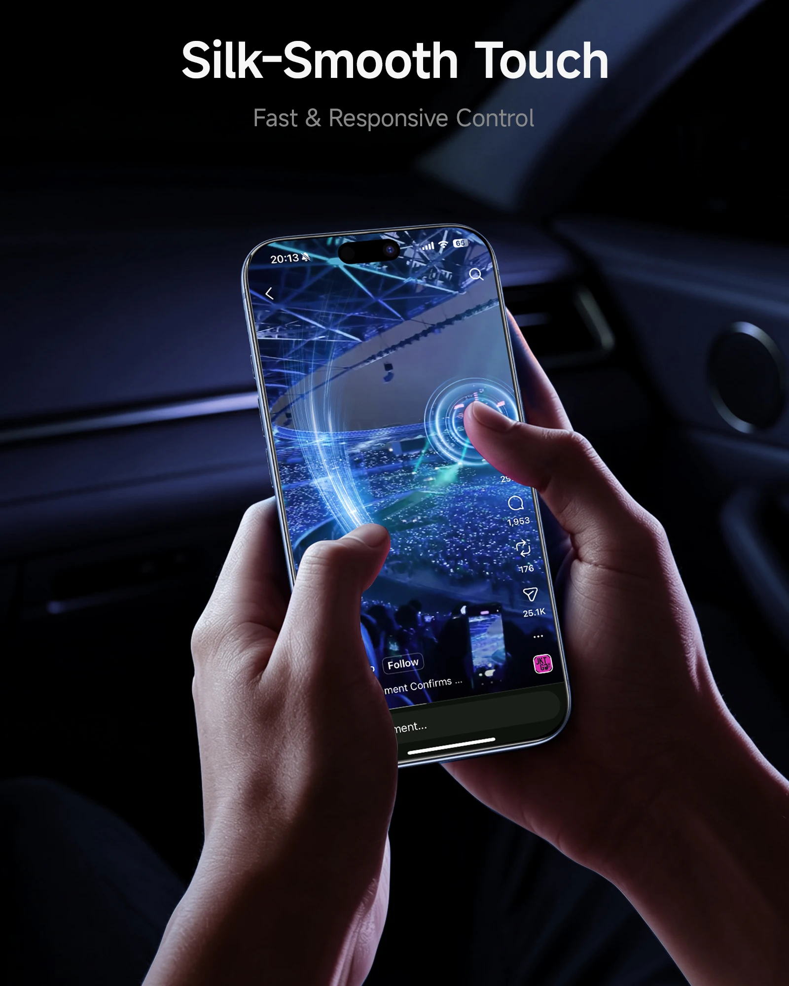 SmartDevil Szkło Hartowane do iPhone 18 Pro Max 18 Pro HD Przezroczyste Ochronne Szkło Ekranowe do iPhone 17 Pro Odporne na Pęknięcia i Odciski Palców — zdjęcie produktu 4