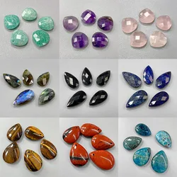Wholesale Natural Stone Pendant Water Drop Top Driled Quartz Crystal Charms Pendants for Jewelry Making DIY Necklace Earrings