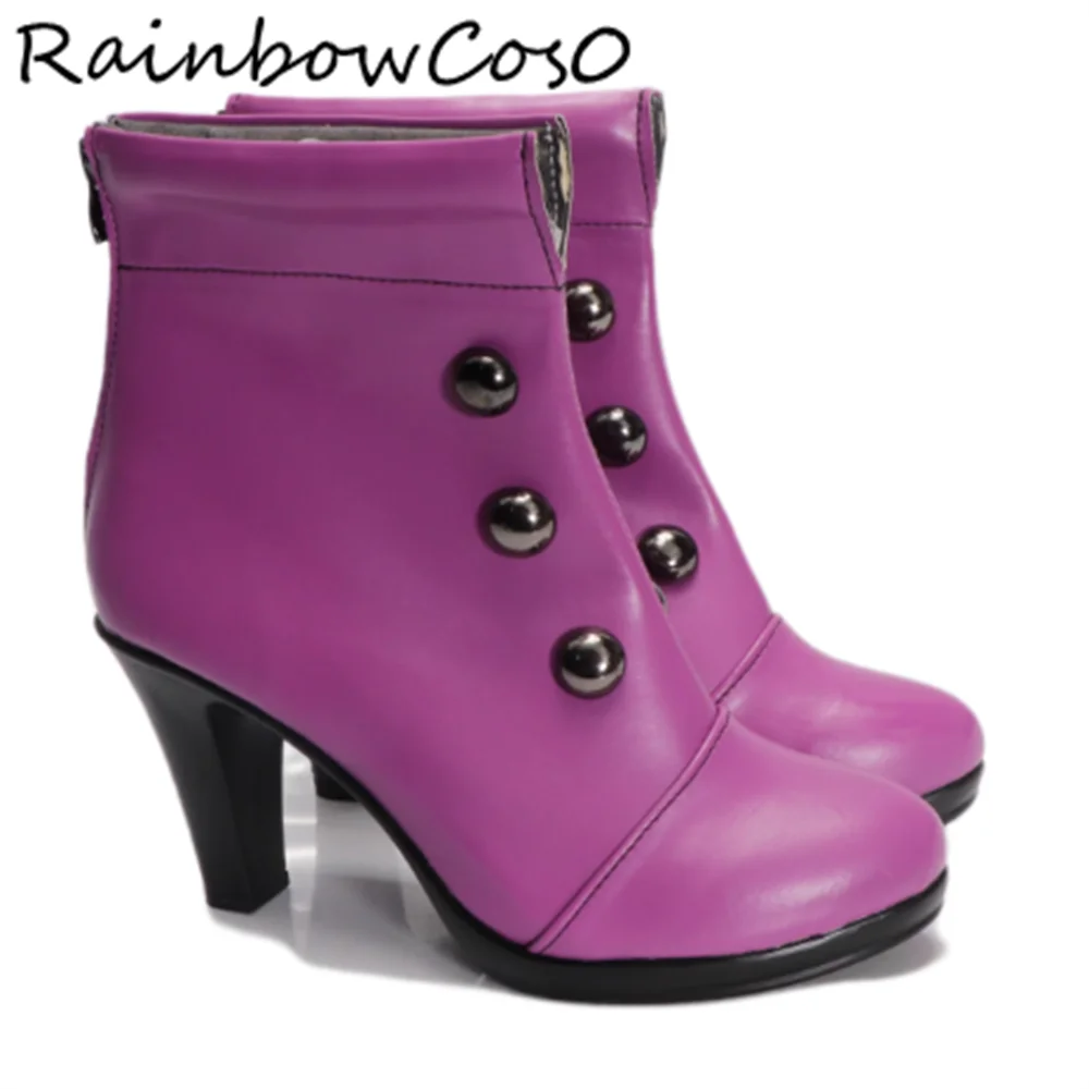 

Altria Pendragon FGO caster Обувь для косплея Сапоги Игра Аниме Вечеринка Хэллоуин RainbowCos0 W5336