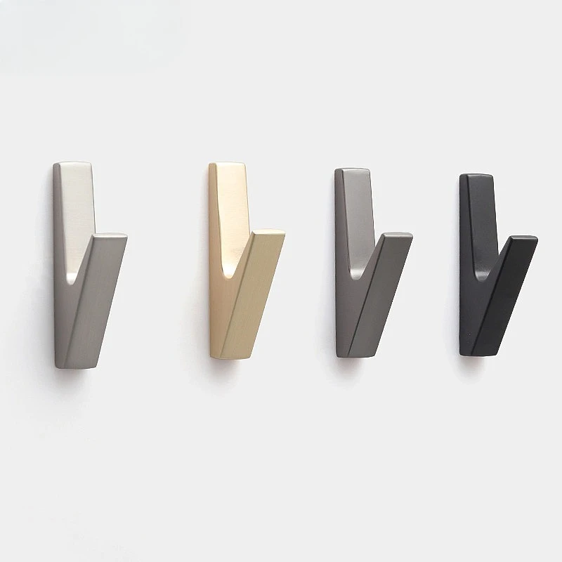 Metal Wall Mounted Coat Hook Single Entryway Clothes Hanger for Wardrobe