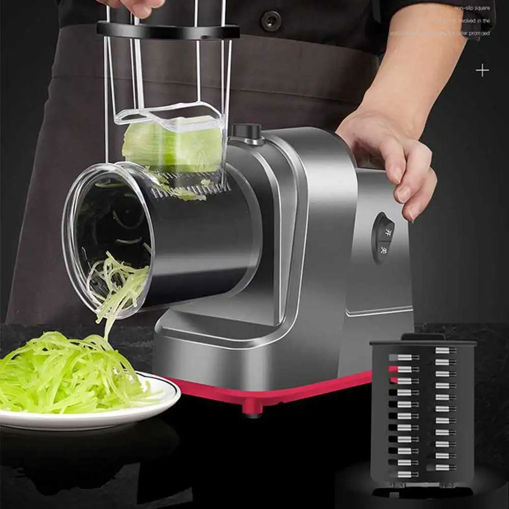 Commercial Electric Multifunctional Vegetable Slicer Home Vegetable Cutter God Automatic Potato Shredder Slicer and Grater Chips