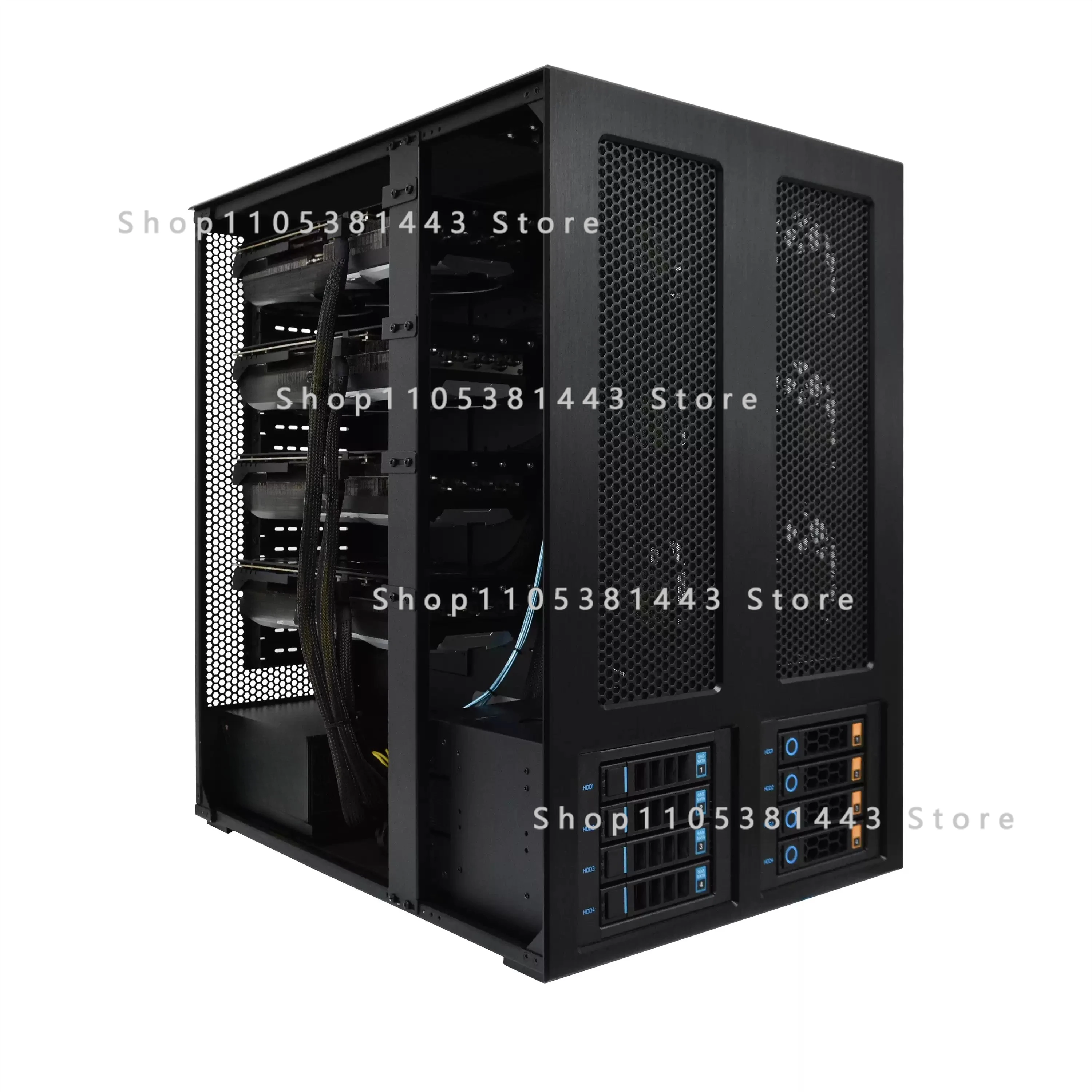 Supports 6 Cards 4090 Full Speed Working Tower Server for WS06A Game Card