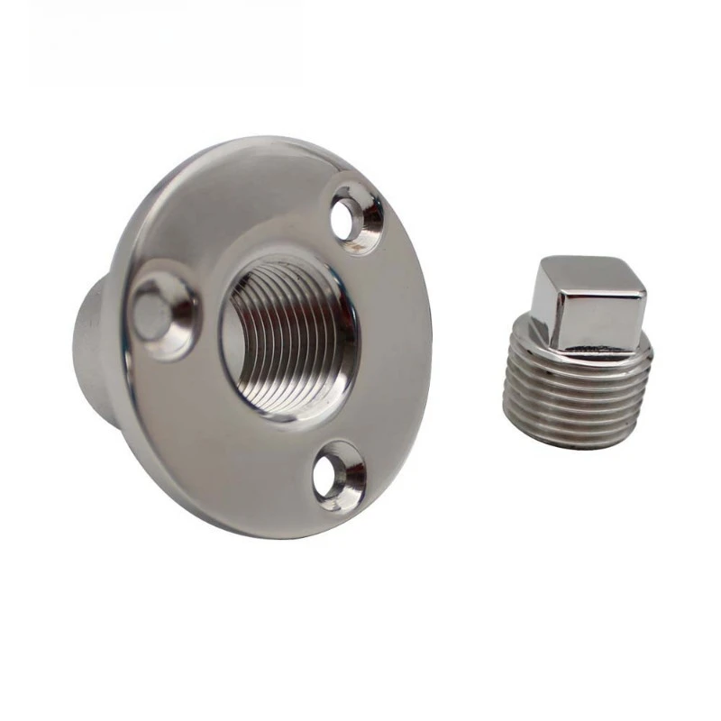 Stainless steel 316 round wire plug, yacht cabin plug, stern outlet, drain valve drain plug