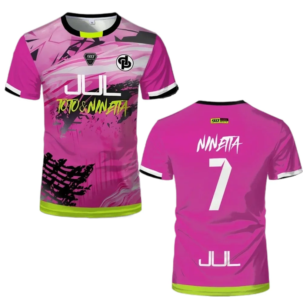 2025 90 Minutes Series MM9 JUL Football Shirt Men's Summer Outdoor Sports Quick-drying Jersey Oversized Fitness Training T-shirt image 4
