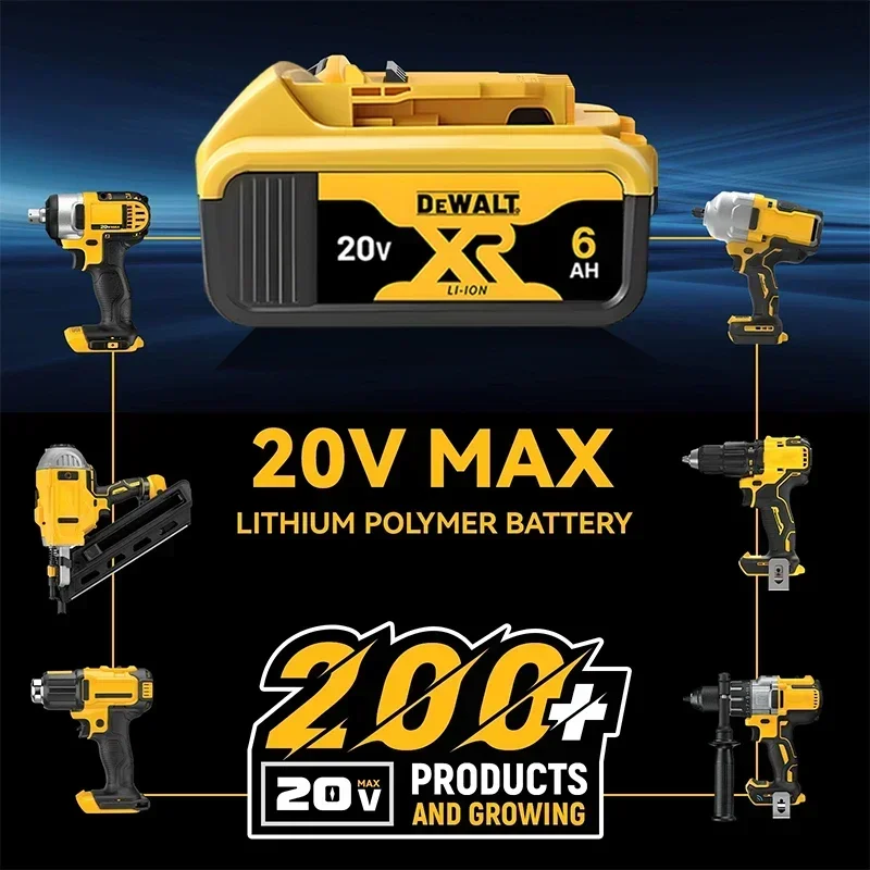 Original DeWalt 6Ah/5Ah/2Ah 20V battery replaceable DCD887 DCD805 DCF860 Dcd796 DCG406 DCF880 DCF512 DCD805 power tools battery