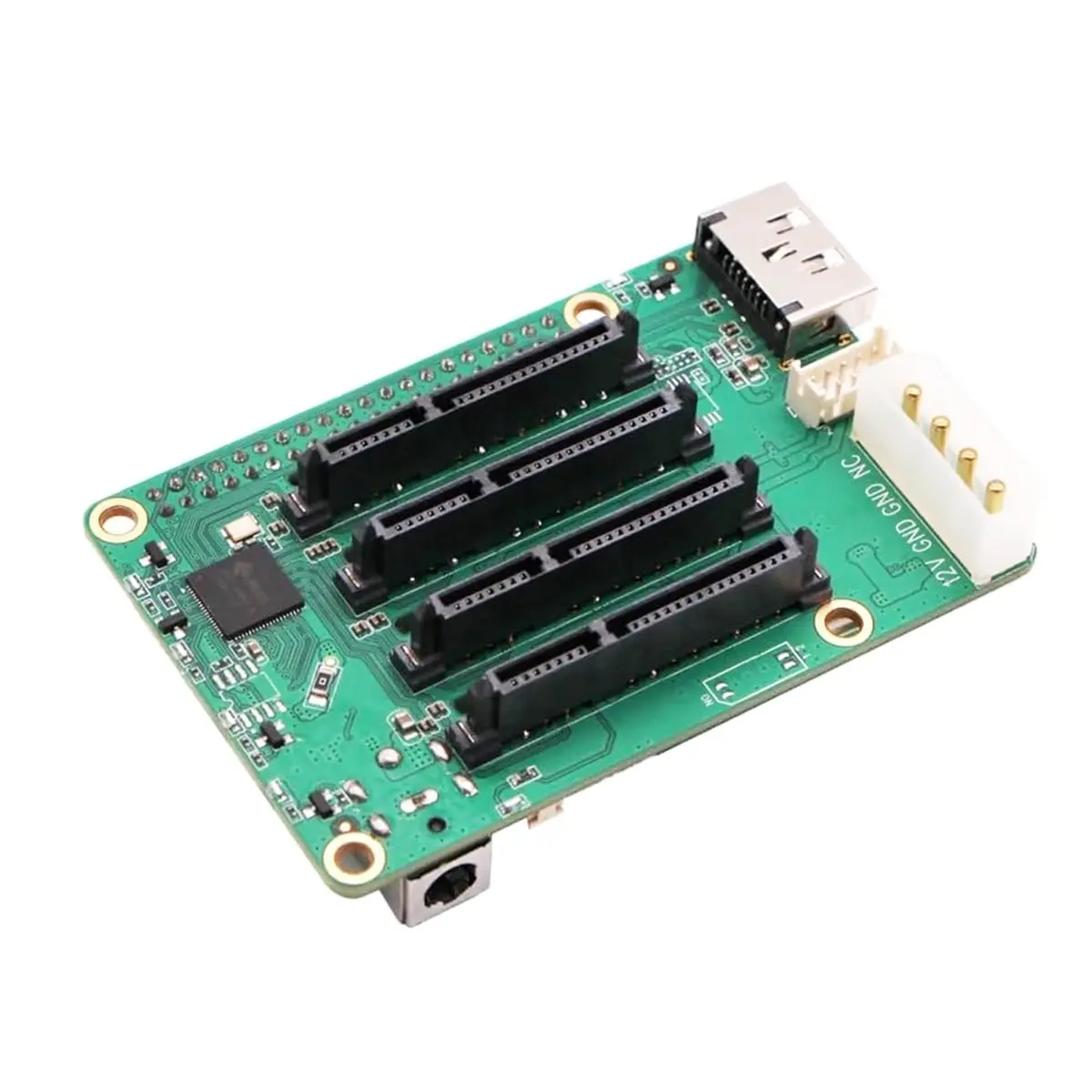 Y112A*☀▃ SATA HAT, Up to 5X SATA Disks HAT for 5 and Rock Pi SBCs,Mini NAS Server, Single Board Computer