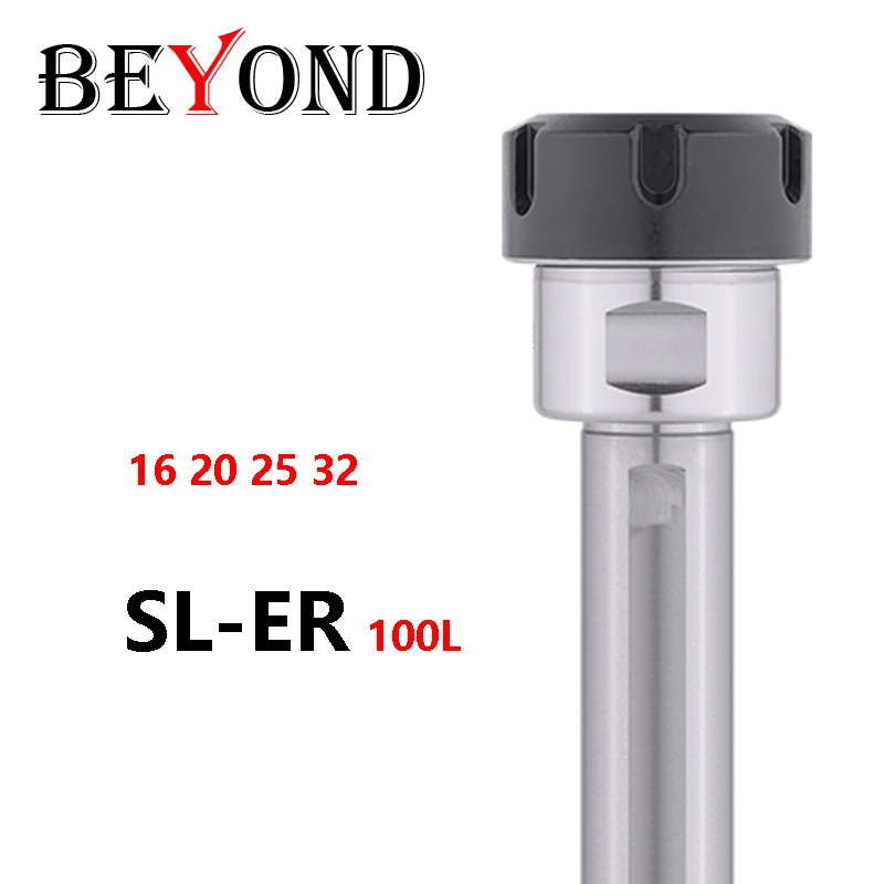 Beyond er Haste de Extensão Pinça Chuck Titular Sl12 Sl16 Sl20 Sl25 Er11 Er16 Er20 Er25 Er32 um Porca 100l Alongar Ferramenta Transportadora