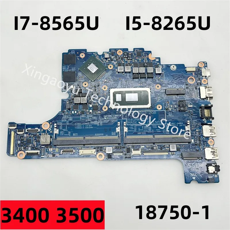 18750-1 04MCDM 0KVN26 KVN26 Mainboard For Dell Latitude 3400 3500 Laptop Motherboard I7-8565U I5-8265U N16S-GTR-S-A2 MX130 2G