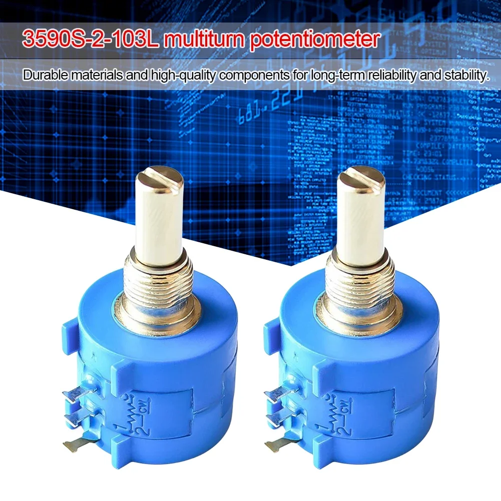 3590S-2-103L Multiturn Potentiometer 100 200 500Ohm Precision Multiturn Potentiometer 1K 2K 5K 10K 20K 50K 100K 3590 103