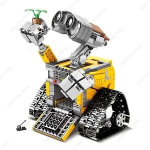 Hot 687 Buah Kit Blok Bangunan Wall-E Ide MOC Teknis Film Klasik Perakitan Blok Bangunan Model Hadiah Mainan Anak-anak 6 pemasangan dinding teknik lego penjualan terbaik - №