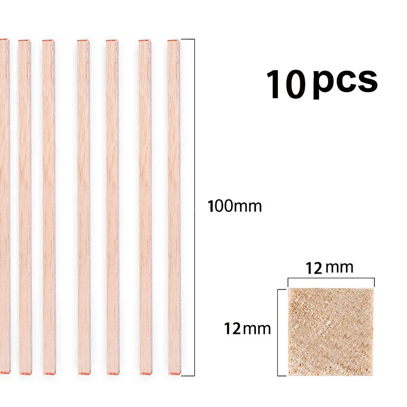 2/3/4/10/12/15mm Balsa Mestiere In Legno Quadrato Cudgel Modello Giocattoli Costruzione di Intagliare Artigianato FAI DA TE Educativi Che Fanno