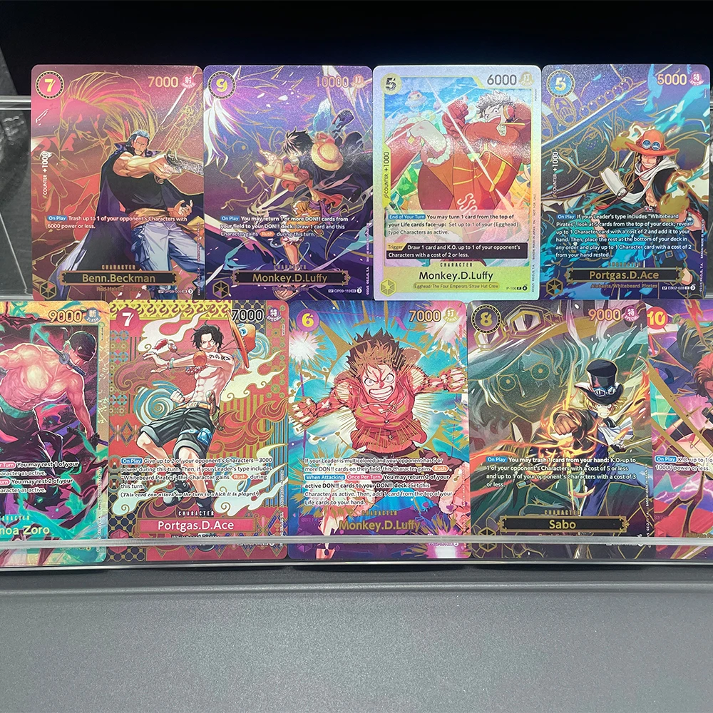 

Anime Proxy OPCG Card Game Collection Card Portgas D.Ace OP02-013 SR SP Alt Art Two Legends OP06-118 Foil Card English Gift